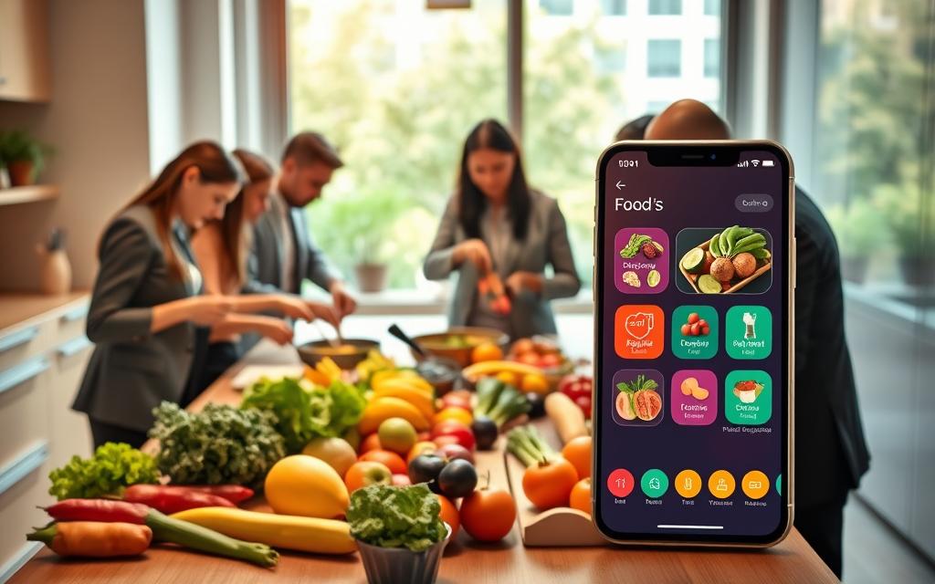 tecnologia para praticidade em aplicativos de alimentação